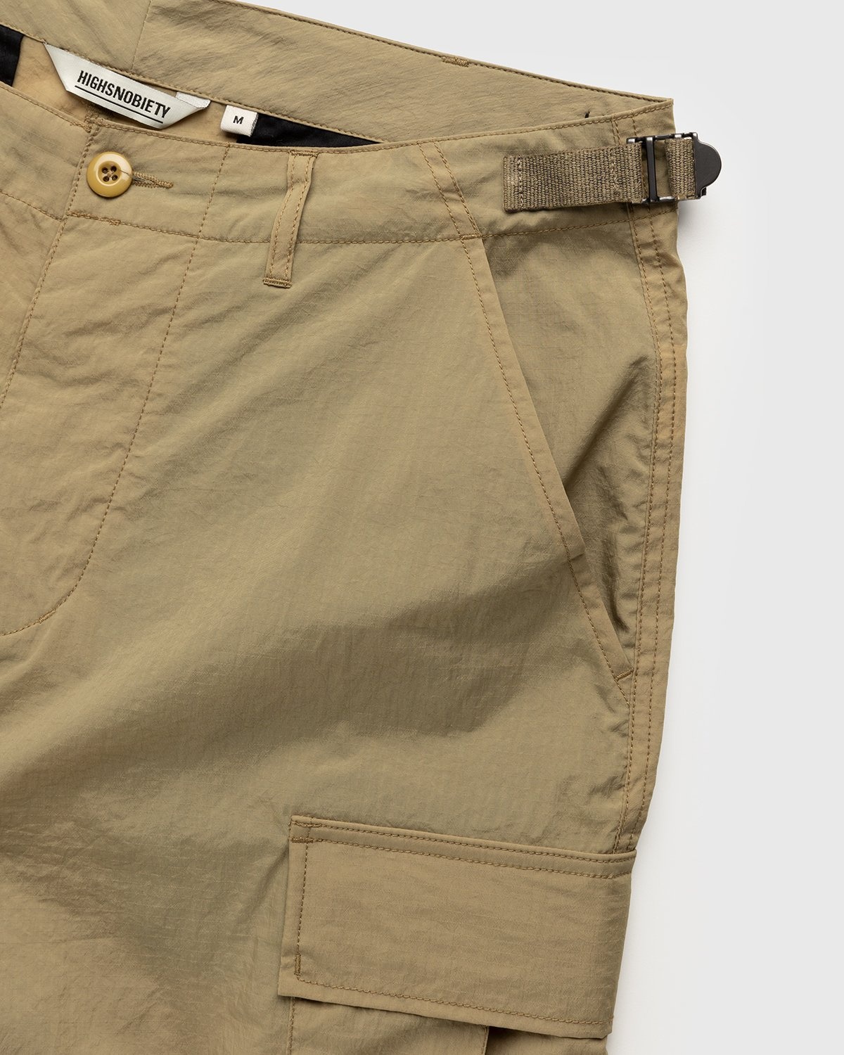 Highsnobiety – Water-Resistant Ripstop Cargo Pants Beige - Cargo Pants - Beige - Image 4