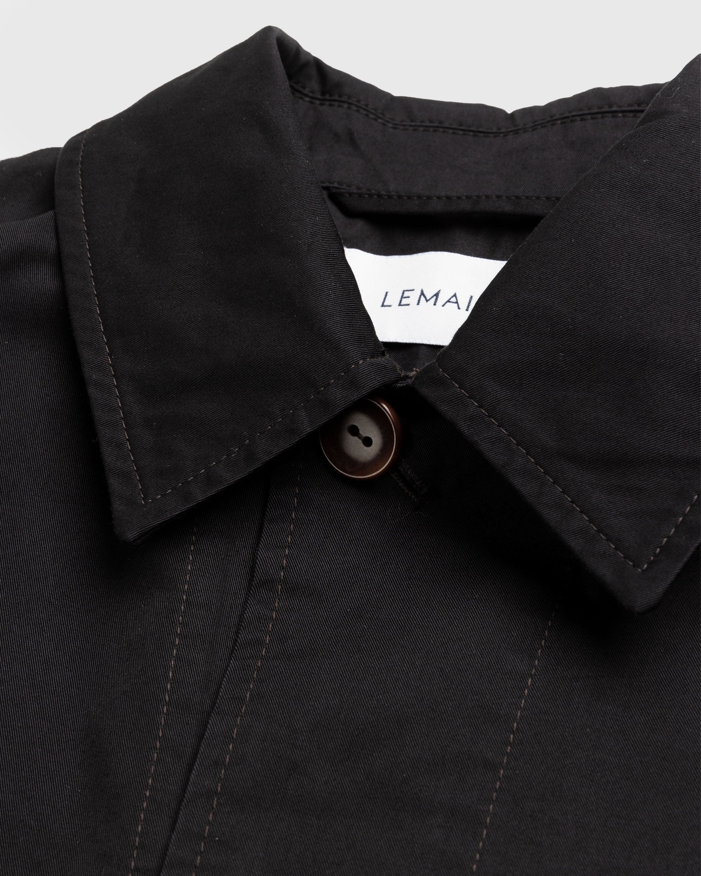 Lemaire – Military Overshirt Black - Outerwear - Black - Image 5