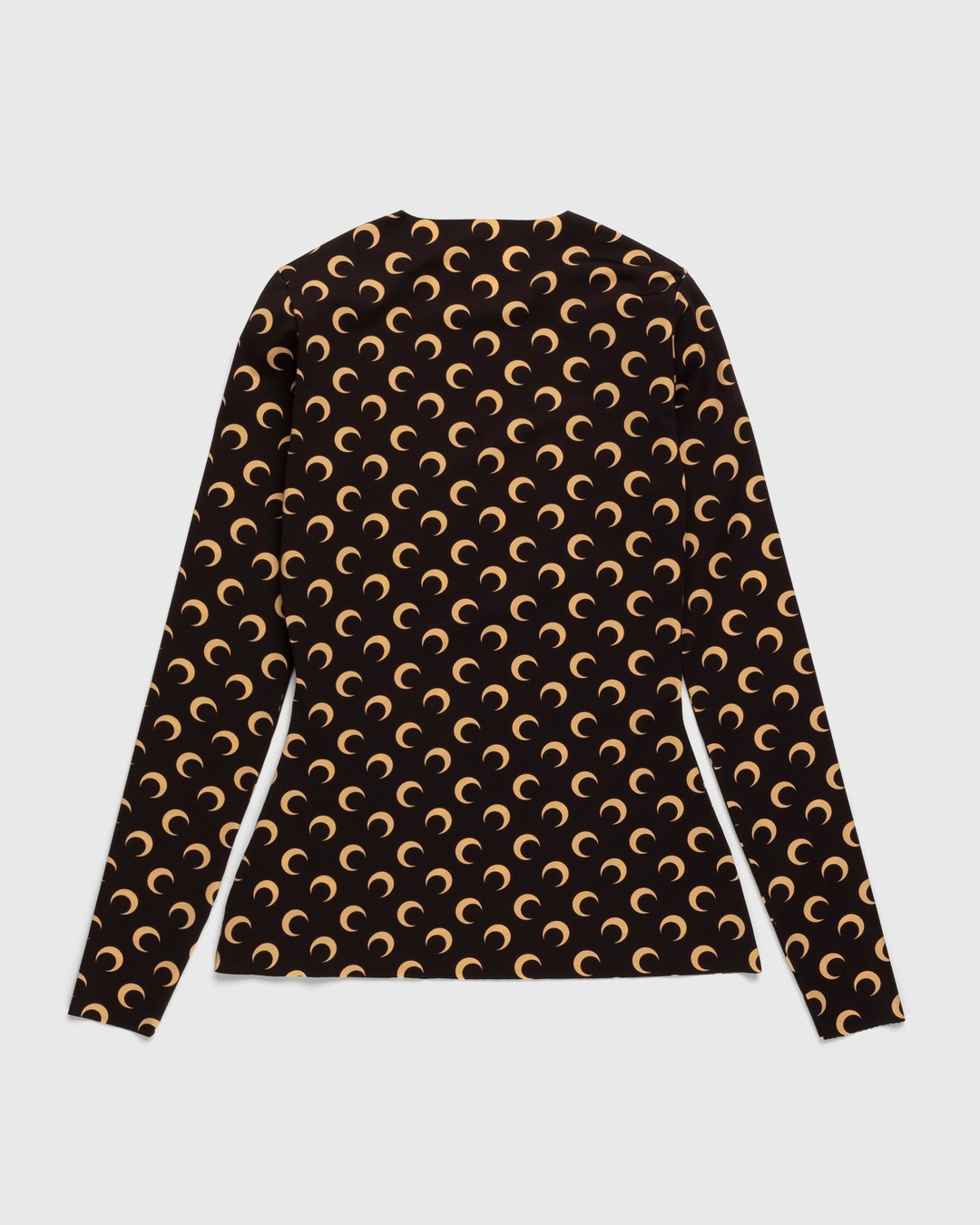 Marine Serre – Second Skin Moon Top Brown - Longsleeves - Brown - Image 3