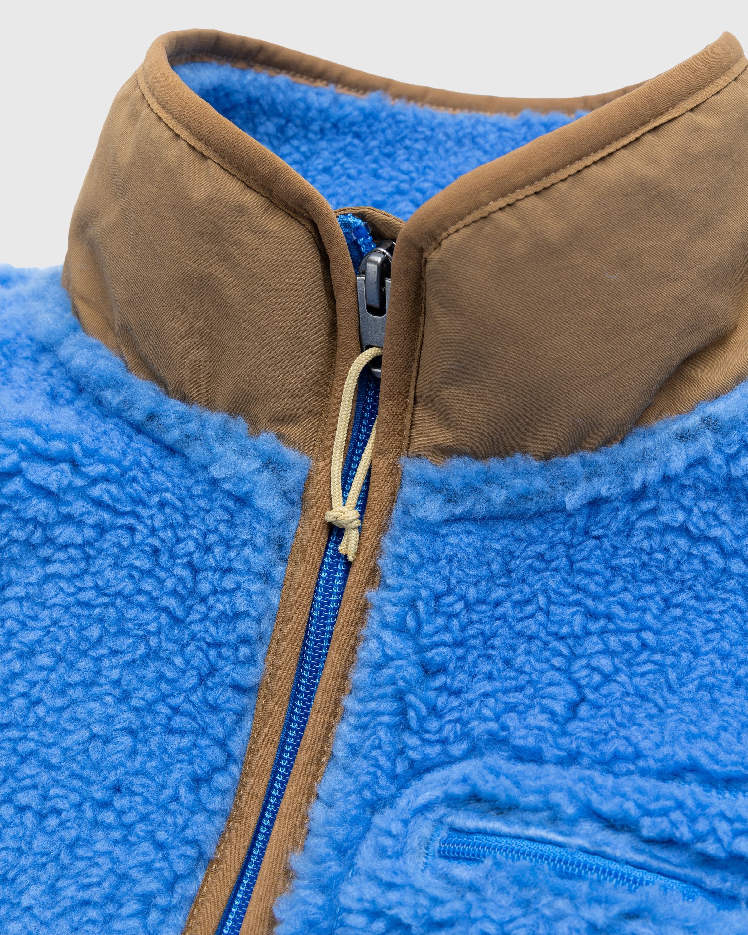 The North Face – Extreme Pile Pullover Super Sonic Blue/Utility Brown - Fleece - Blue - Image 5