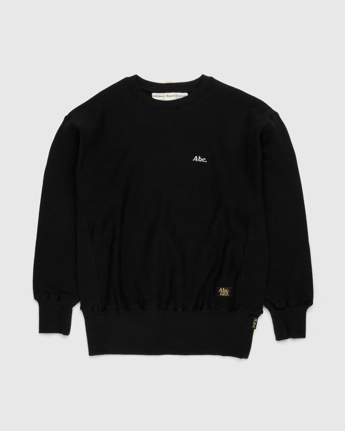 Abc. – French Terry Crewneck Sweatshirt Anthracite - Sweats - Black - Image 1