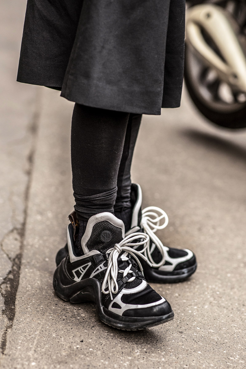 womens fashion week milan fw19 sneaker street style Adidas Nike