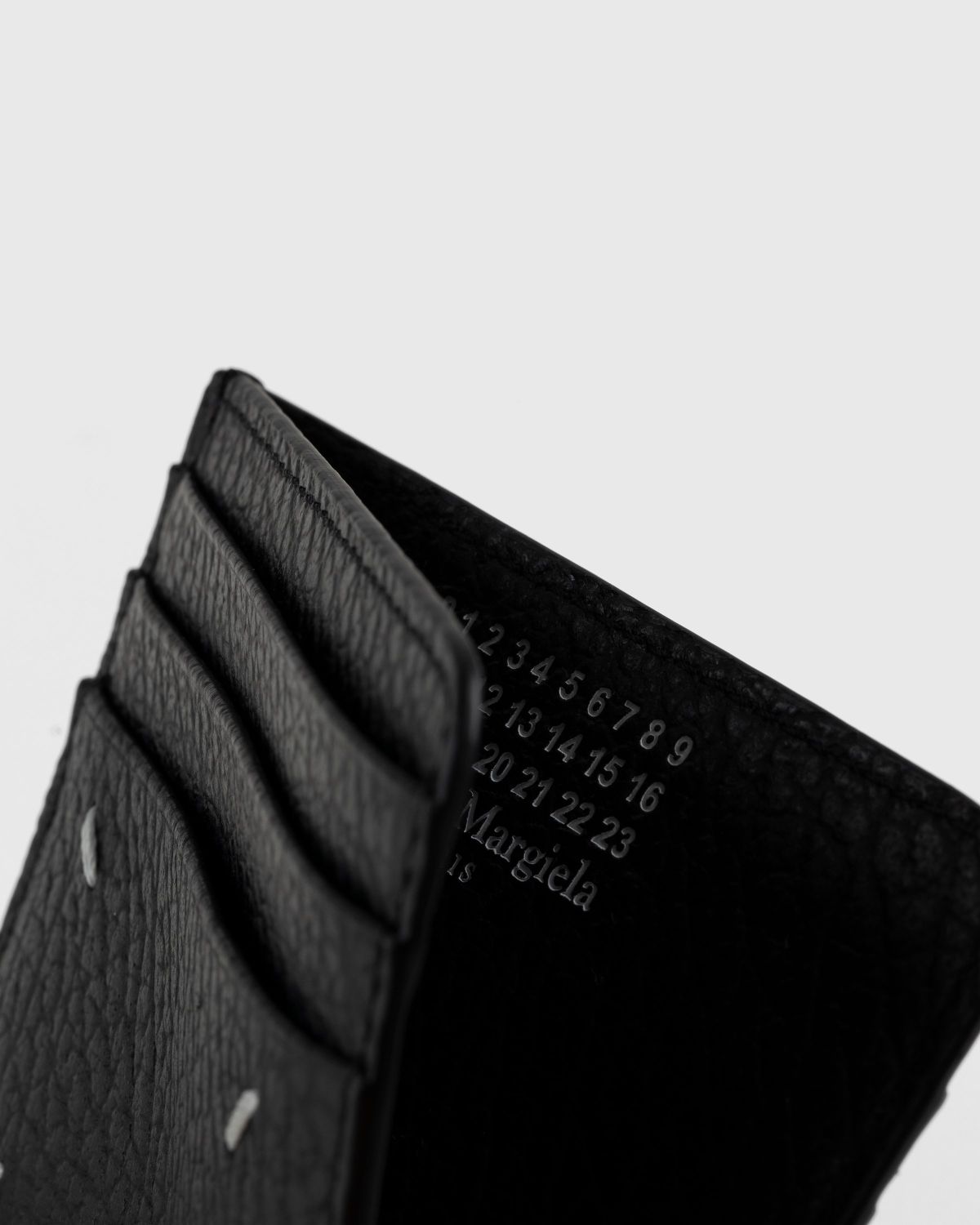 Maison Margiela – Leather Card Holder Black - Wallets - Black - Image 3