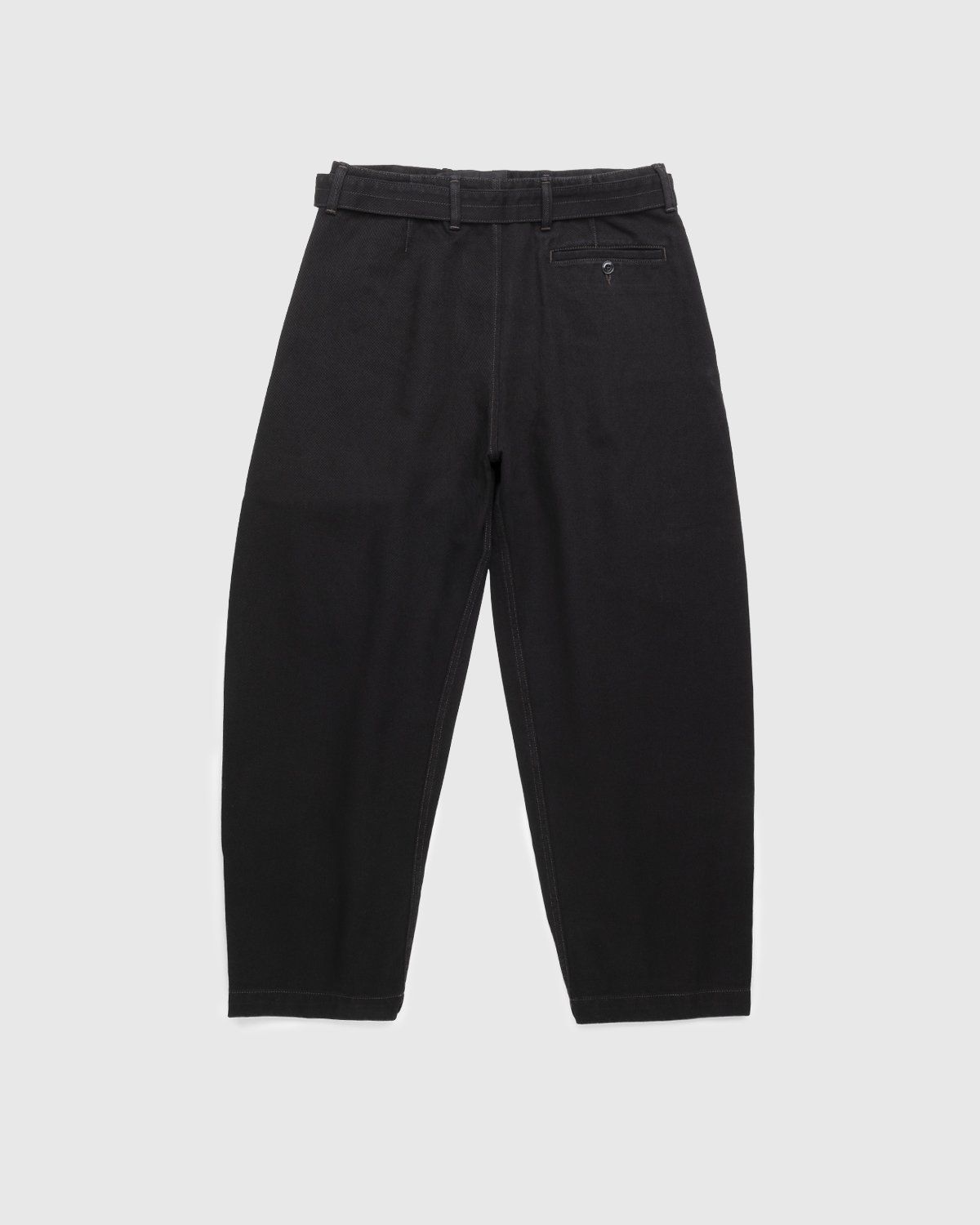 Lemaire – Rinsed Denim Twisted Pants Black - Pants - Black - Image 2