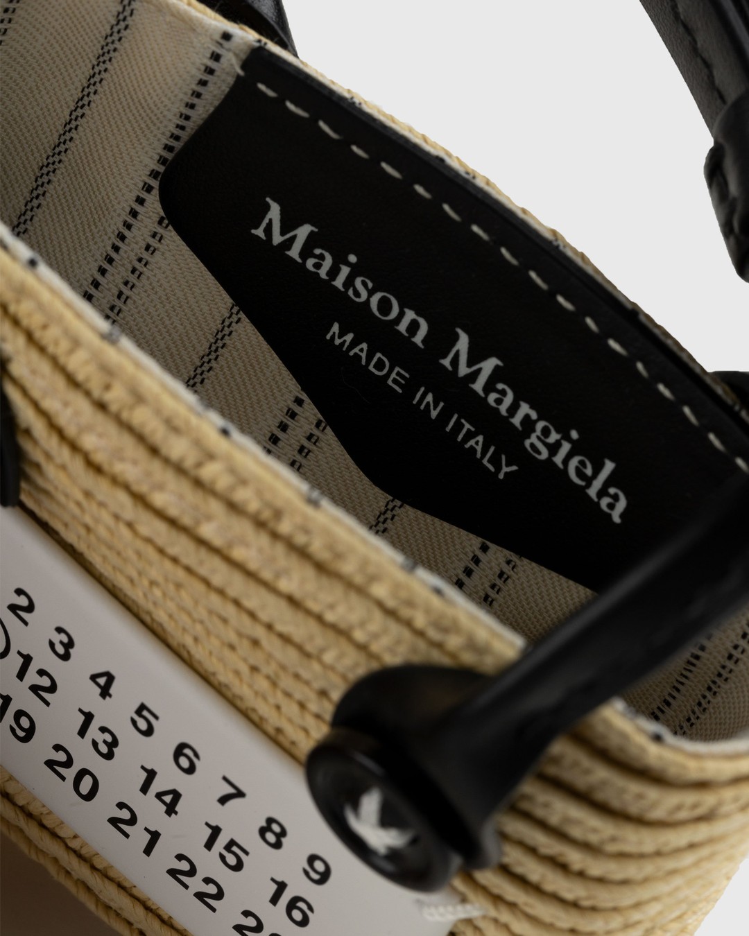 Maison Margiela – Raffia Tote Bag Natural/White - Bags - Beige - Image 3