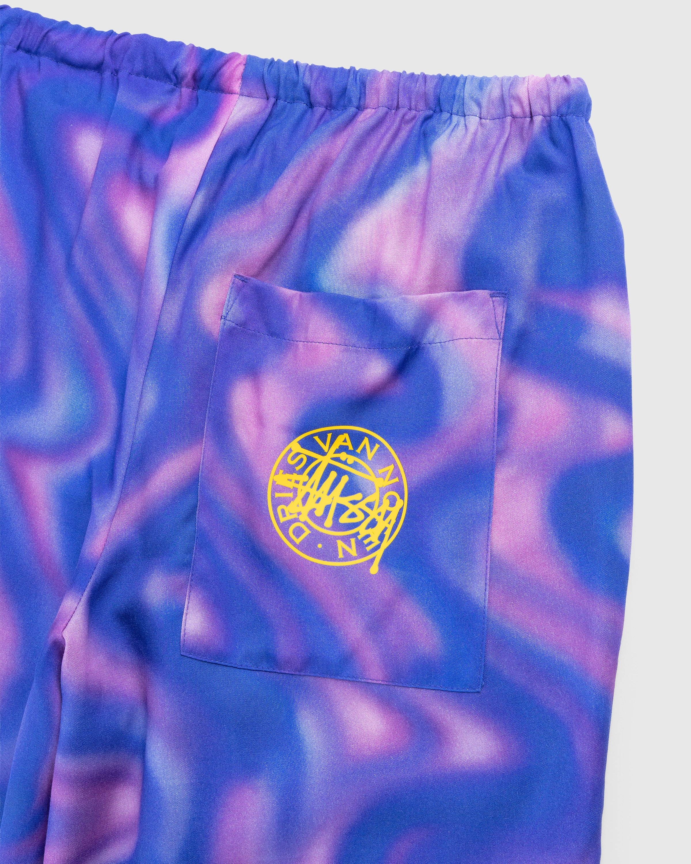 Stüssy x Dries van Noten – Airbrush Shrooms Shorts - Shorts - Purple - Image 3
