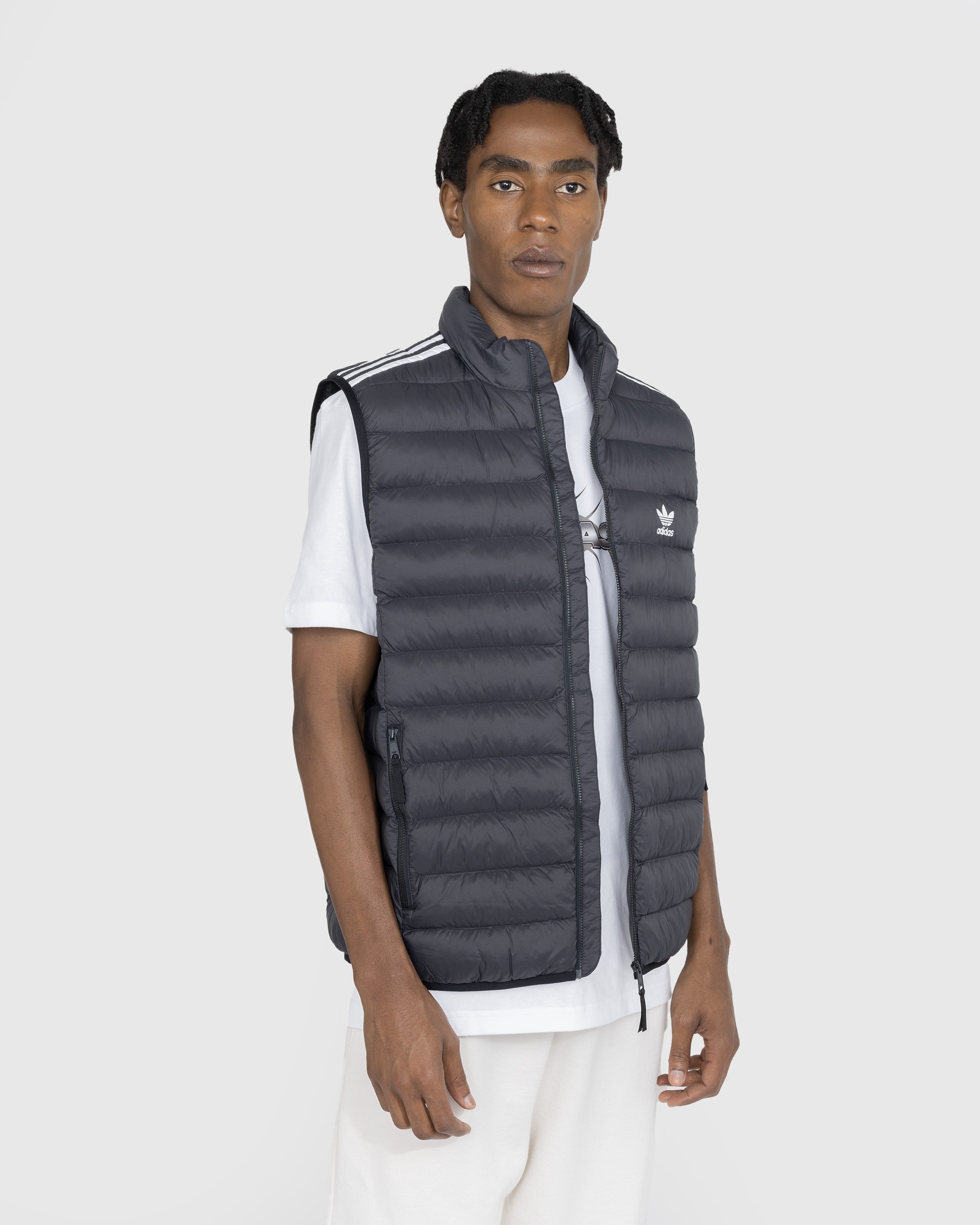 Adidas – Padded Vest Black/White | Highsnobiety Shop