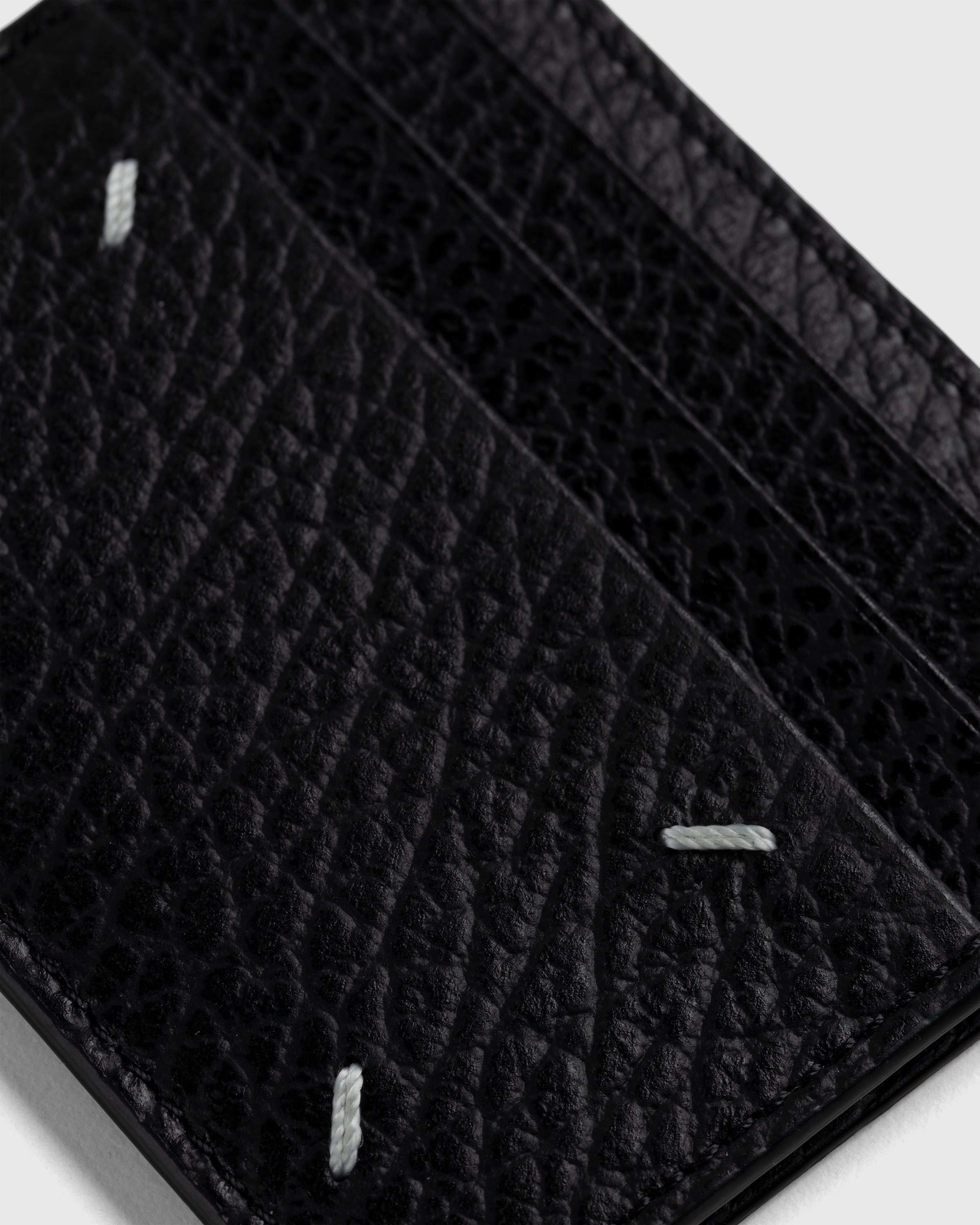 Maison Margiela – Leather Card Holder Black - Wallets - Black - Image 4