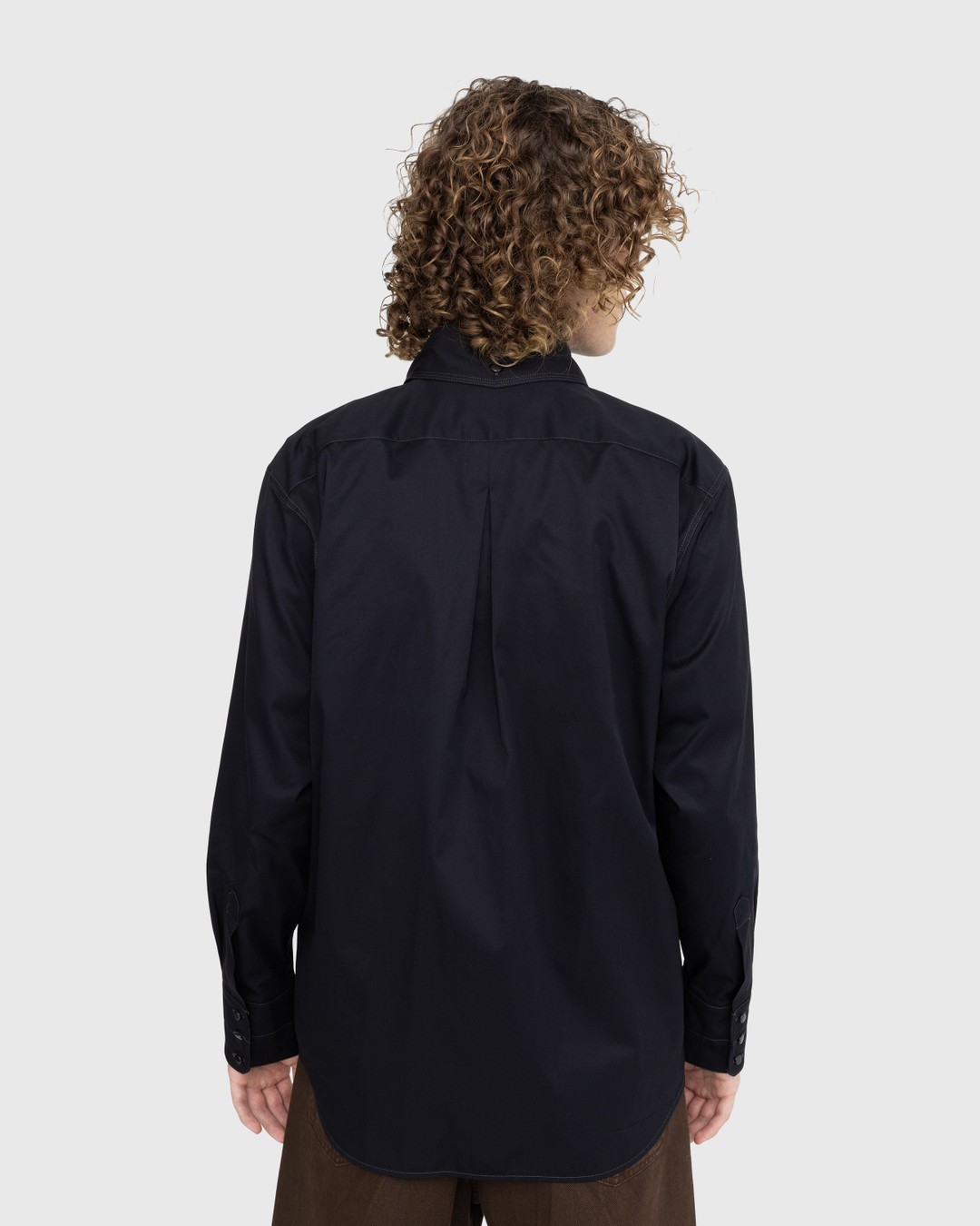 Lemaire – Relaxed Western Shirt Black - Shirts - Black - Image 3