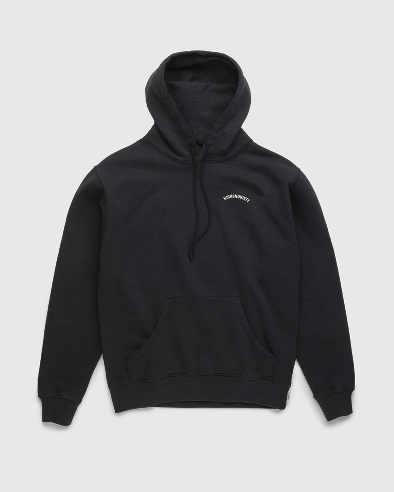 Highsnobiety – Logo Fleece Staples Hoodie Black
