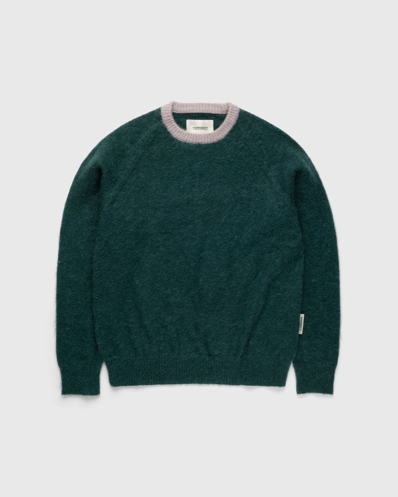Highsnobiety – Alpaca Sweater Green Kids