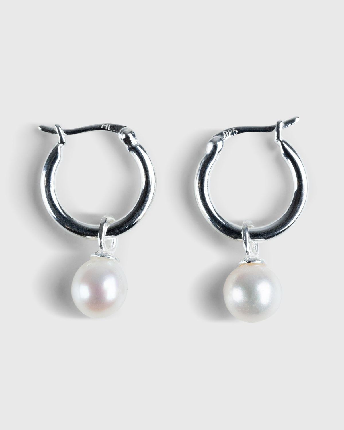 Hatton Labs – Pearl Hoop Earrings - Earrings - White - Image 1
