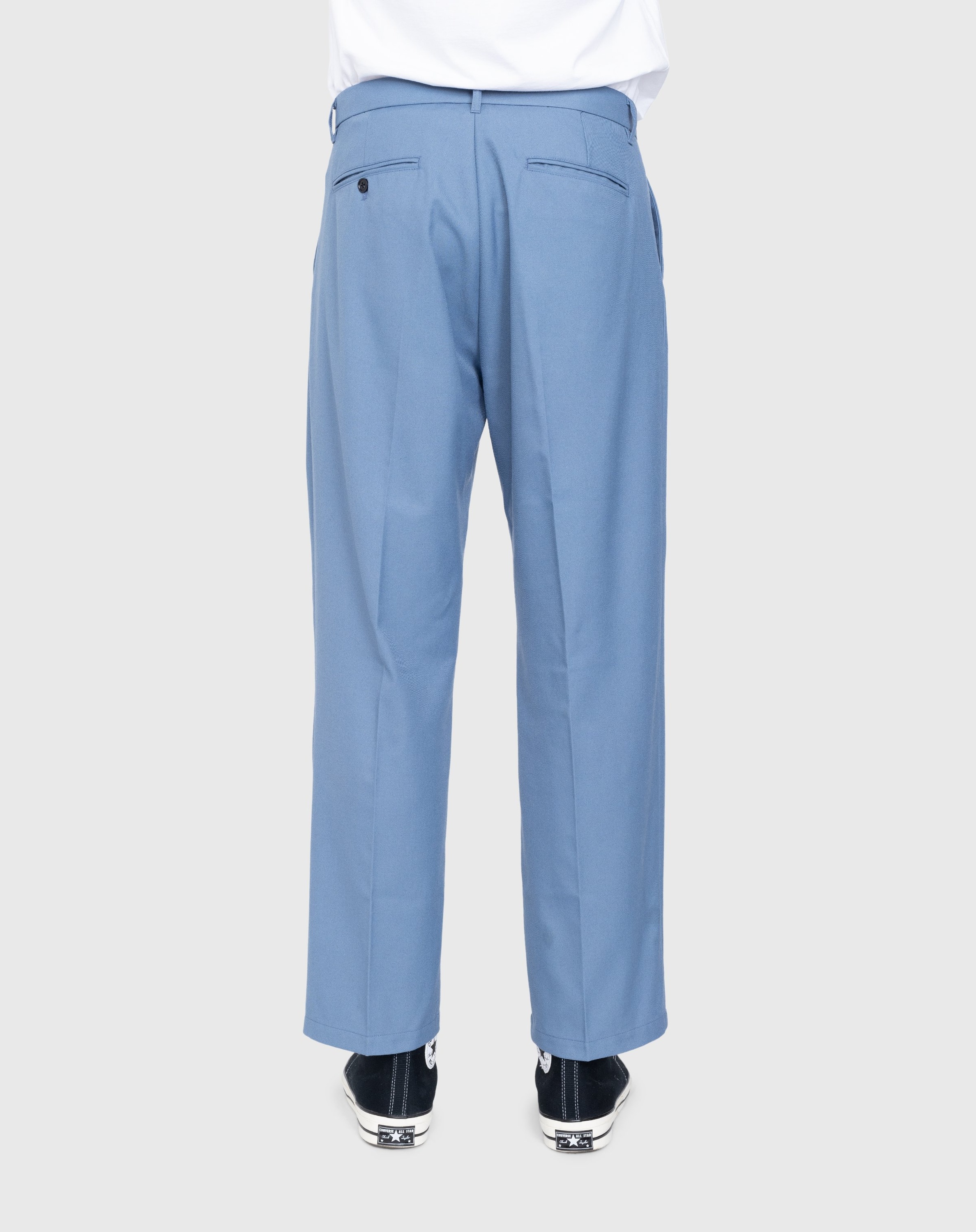 Highsnobiety – Heavy Wool Dress Pants Light Blue - Trousers - Blue - Image 3