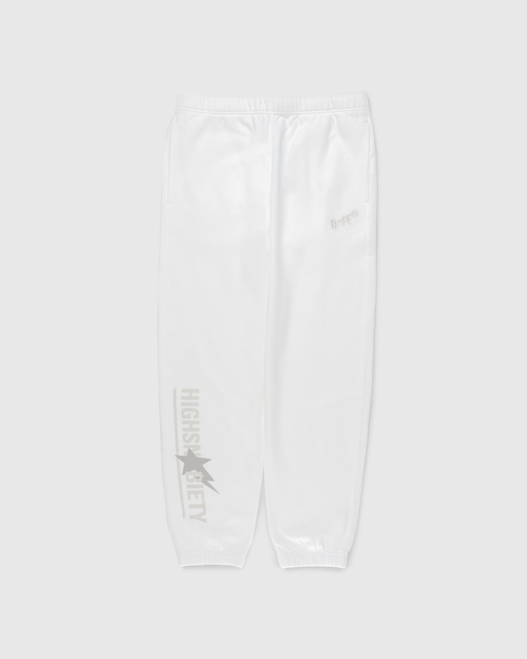 BAPE x Highsnobiety – Heavy Washed Sweat Pants Ivory - Pants - Beige - Image 1