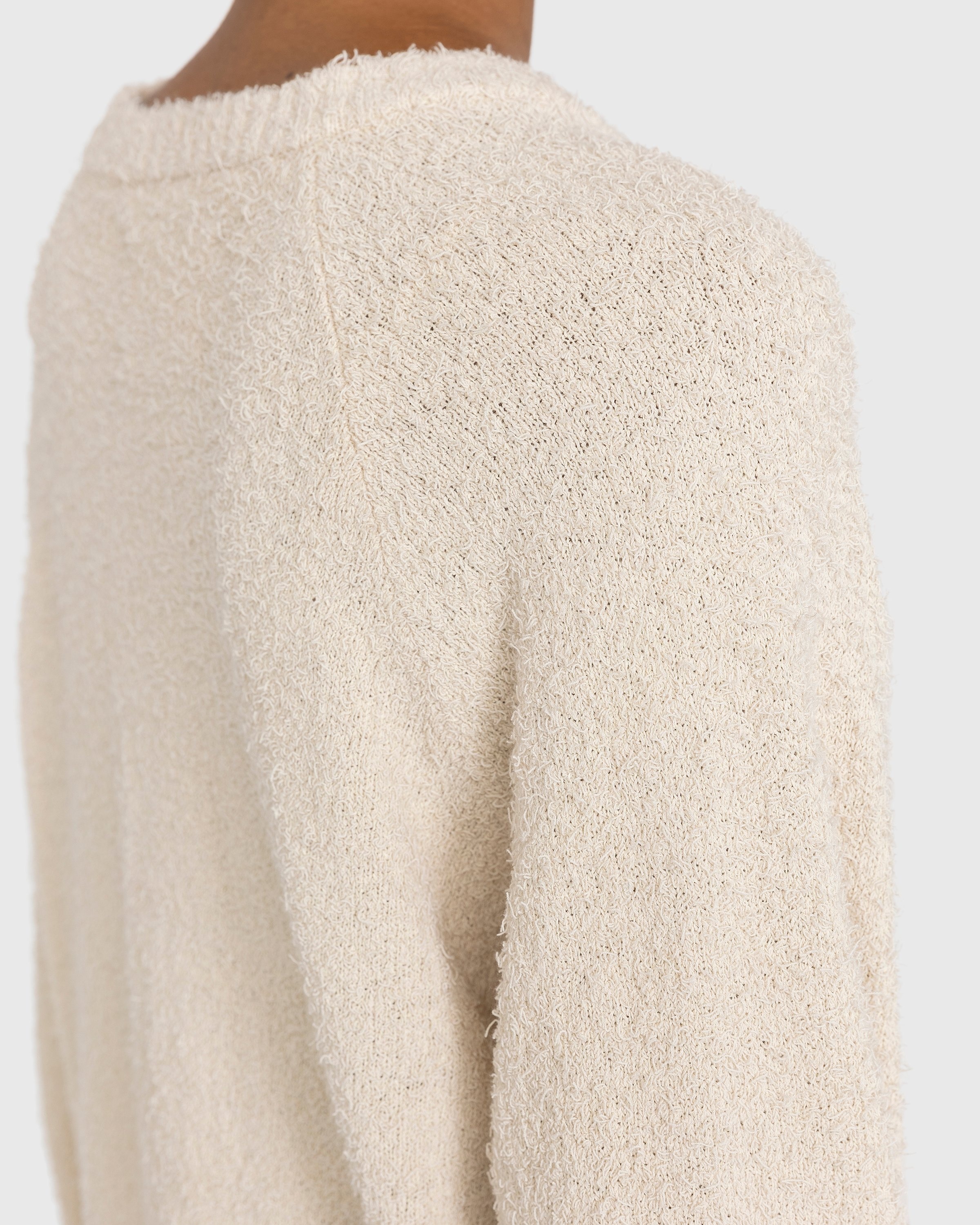 Highsnobiety – Raglan Crewneck Sweater Beige - Crewnecks - Beige - Image 7