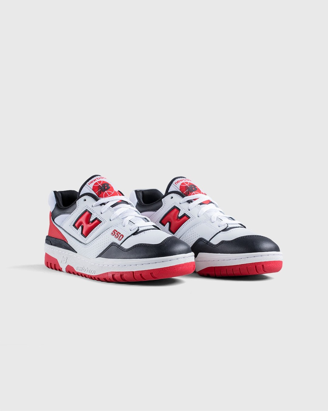 New Balance – BB550HR1 White Red Black - Low Top Sneakers - White - Image 3