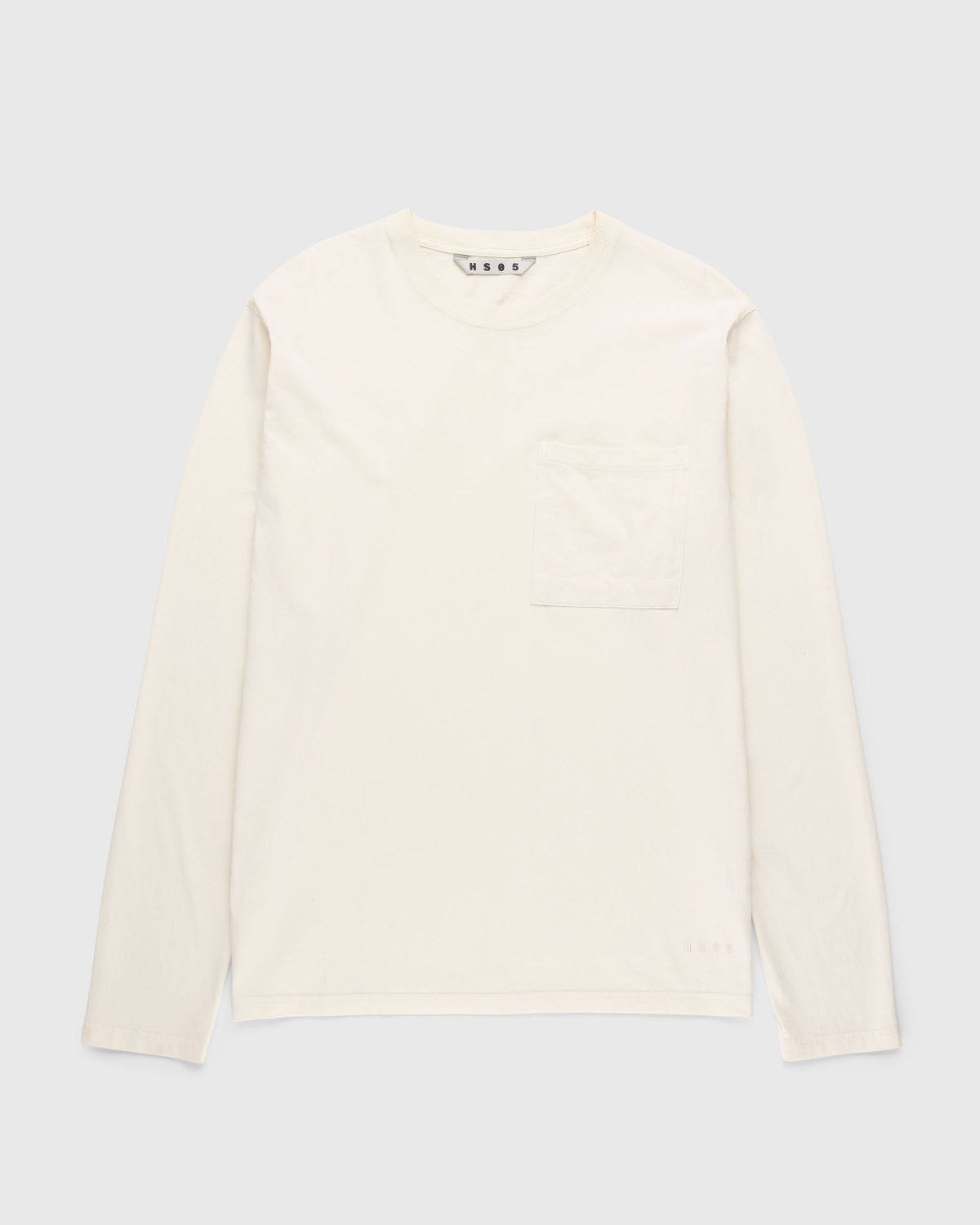 Highsnobiety HS05 – Pigment Dyed Boxy Long Sleeves Jersey Natural - Longsleeves - Beige - Image 1