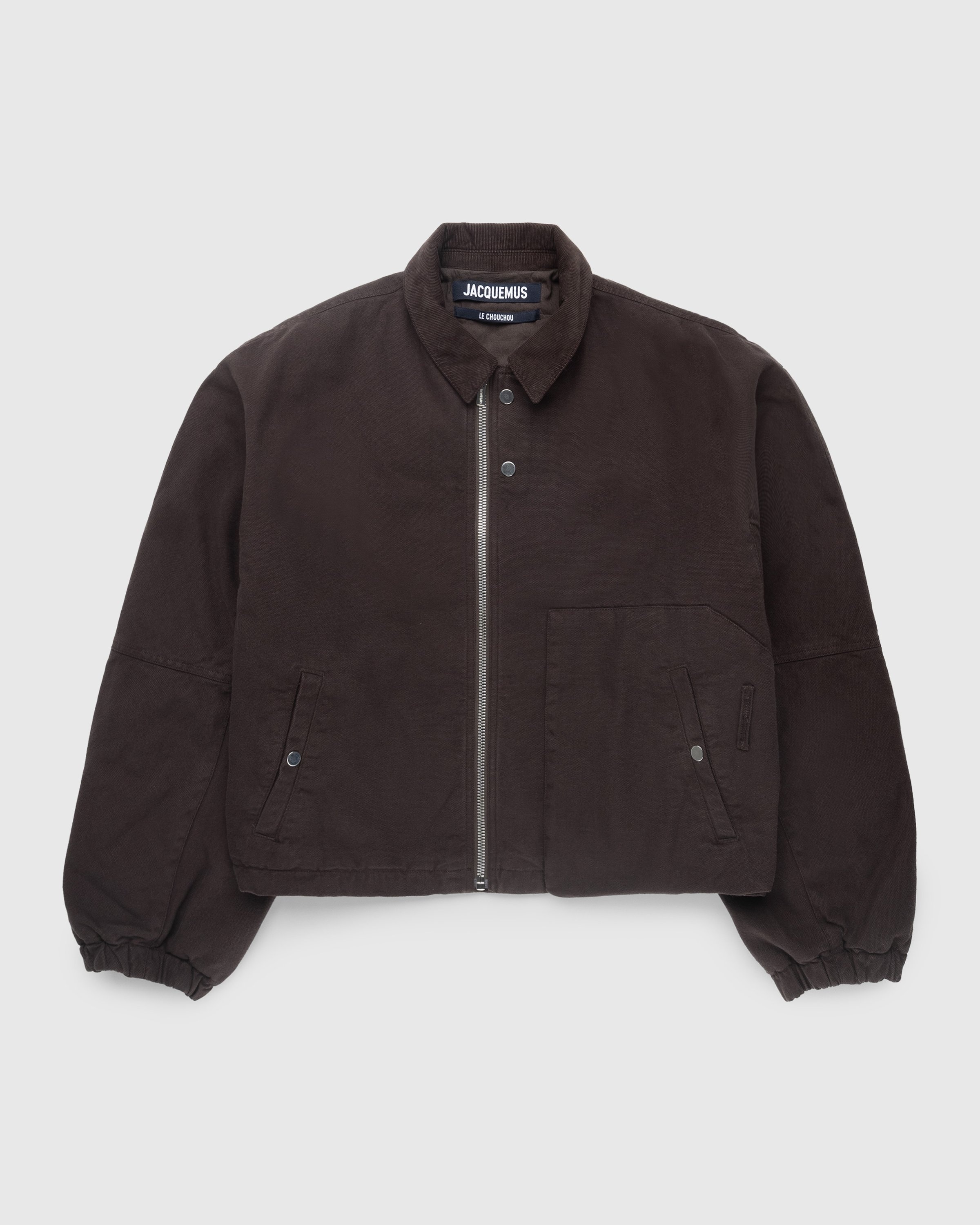 JACQUEMUS – Le Blouson Trivela Dark Brown - Outerwear - Brown - Image 1