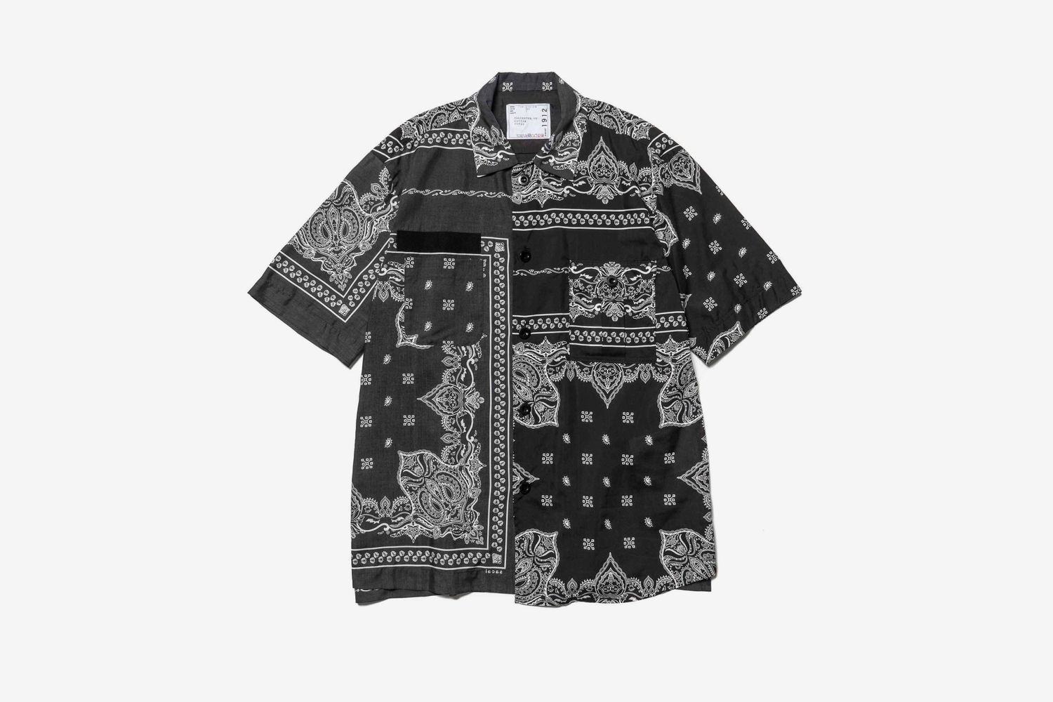 Bandana Print Shirt Black