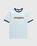 Noon Goons – Be Right Back Ringer T-Shirt Blue - Tops - Blue - Image 1