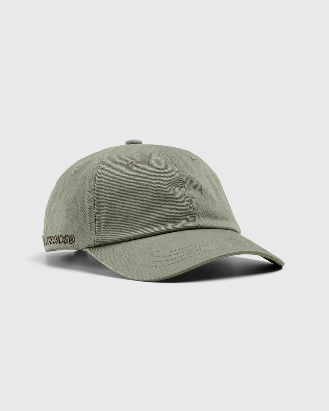 Acne Studios – Cotton Baseball Cap Sage Green - Hats - Green - Image 1