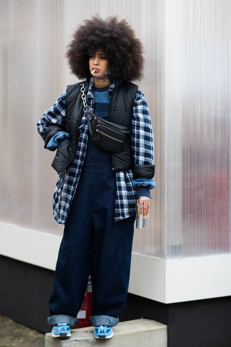MFW19 PittiUomo StreetStyle EvaAlDesnudo 06 OFF-WHITE c/o Virgil Abloh Supreme The North Face