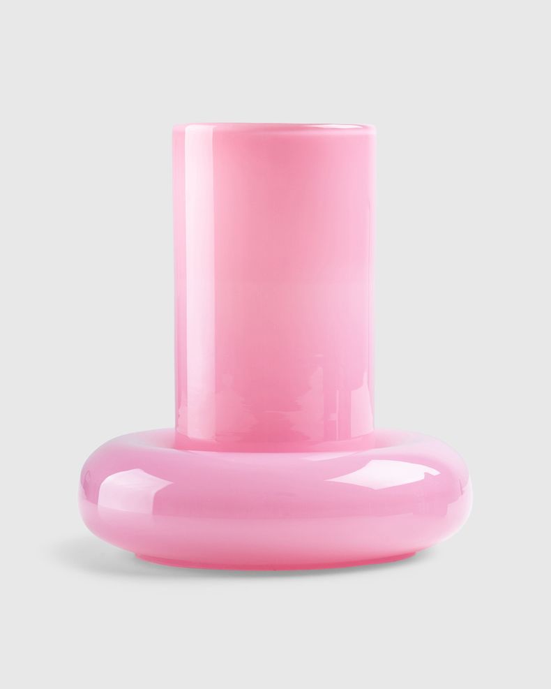 Chunky Glass Vase Pink