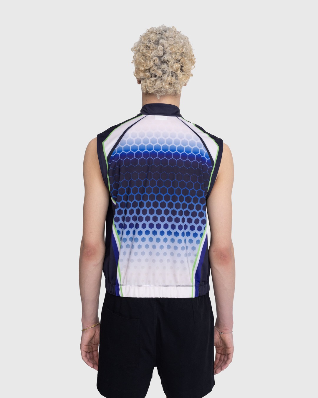 Dries van Noten – Herlew Zip-Up Top Blue - Tops - Blue - Image 3