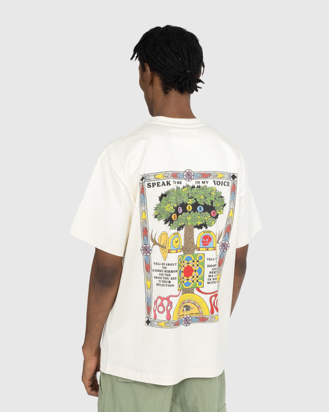 Story mfg. – Speaking Tree SS Off-White - T-shirts - Beige - Image 3