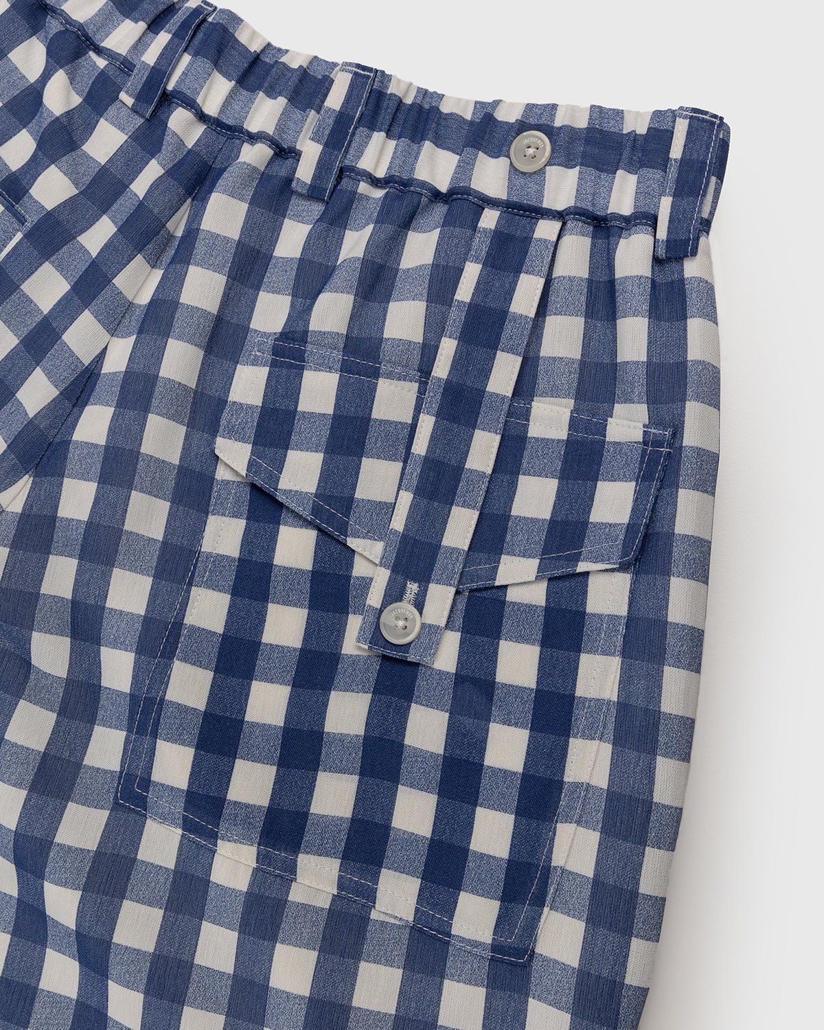 JACQUEMUS – Le Short Gelati Navy Checks - Shorts - Blue - Image 3