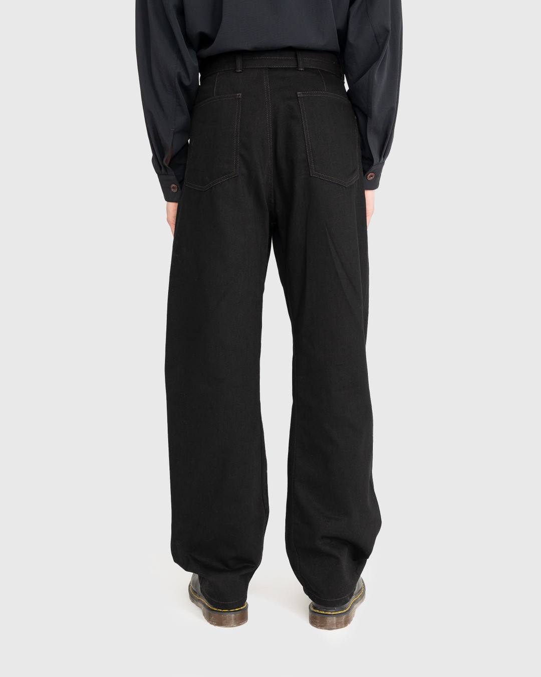 Lemaire – Twisted Belted Pants Black - Pants - Black - Image 3