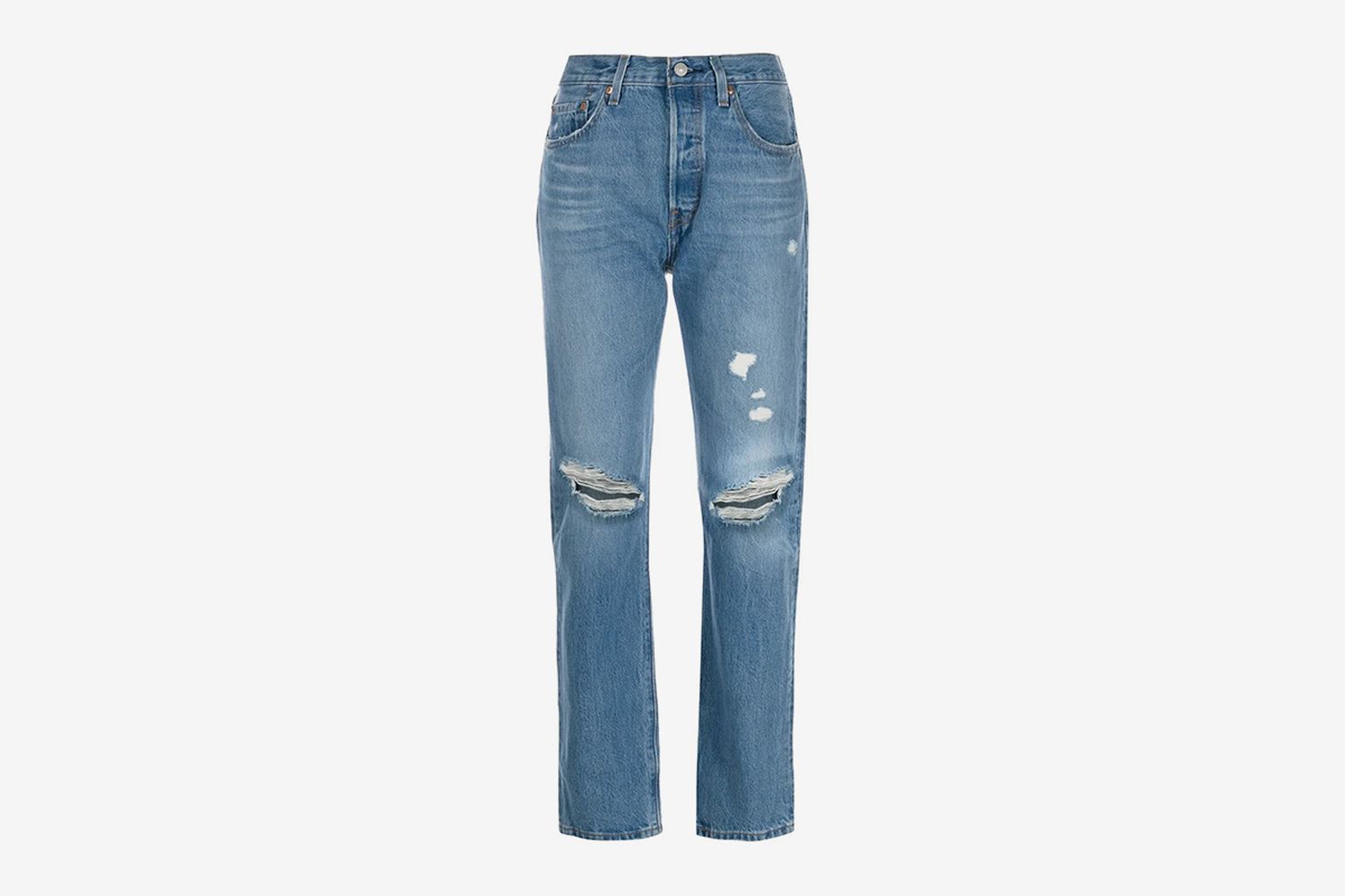 501 Original-Fit Distressed Jeans
