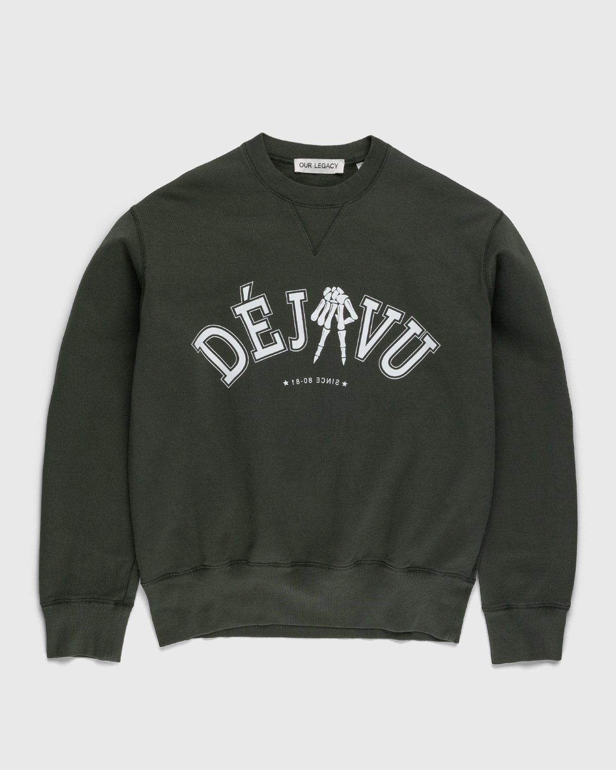 Our Legacy – Deja Vu Base Sweatshirt Green - Sweats - Green - Image 1