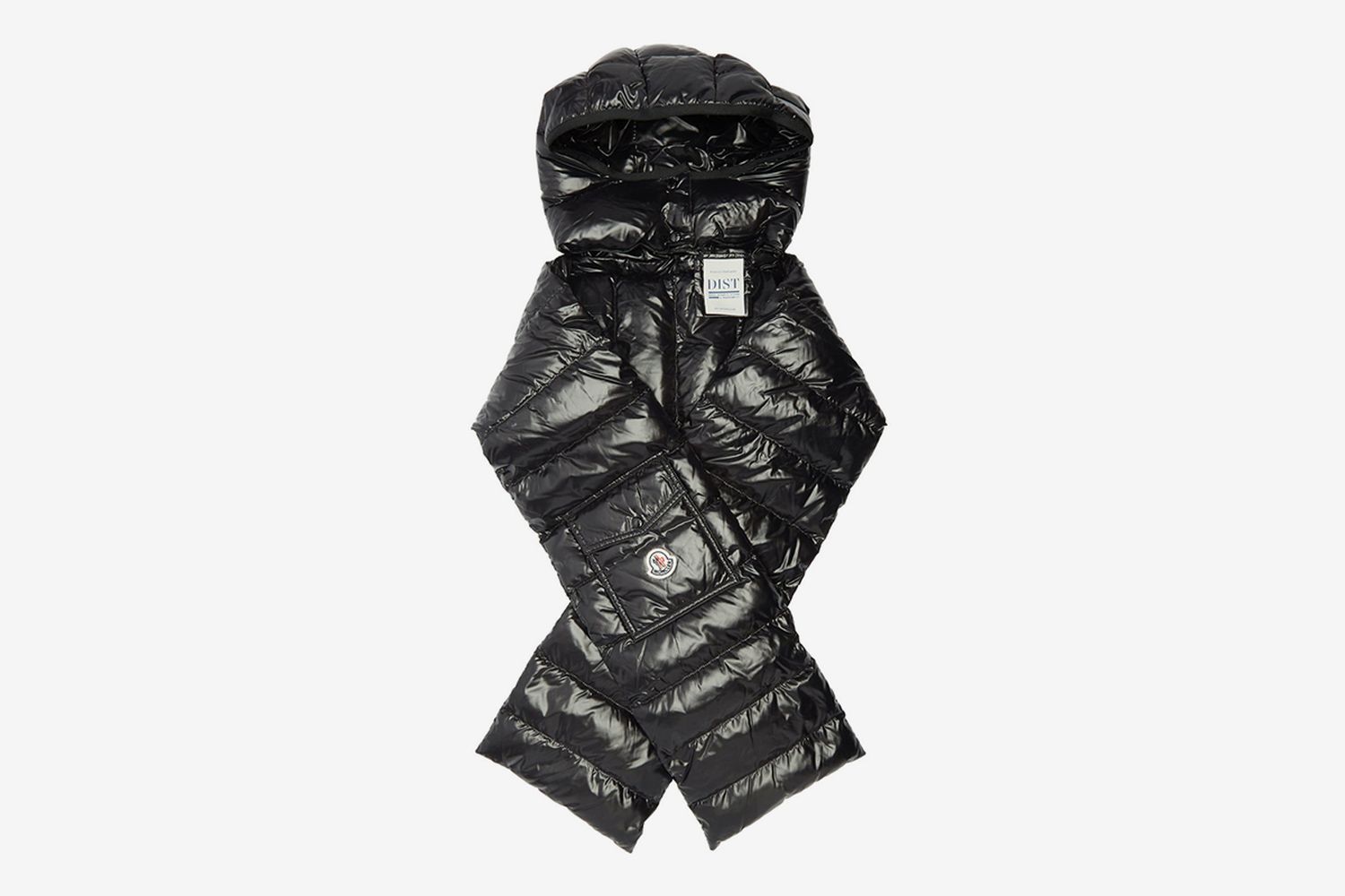 Hooded Quilted-Down Scarf