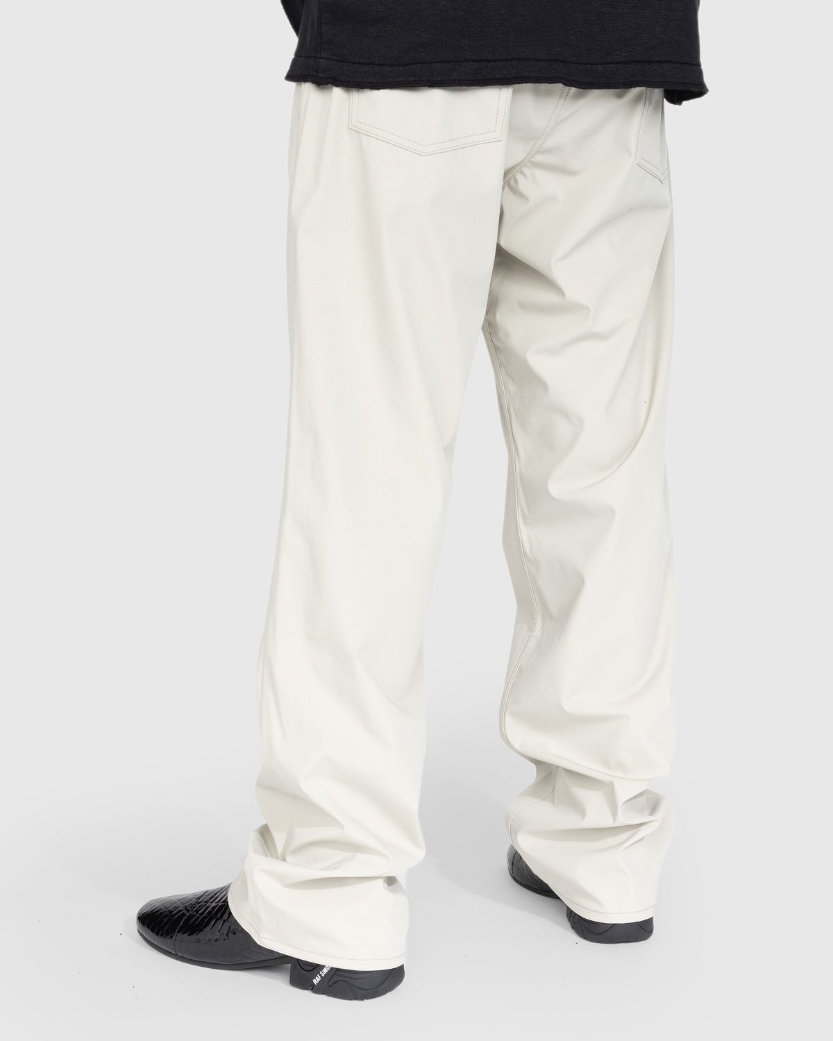 Our Legacy – Formal Cut Dusty White Muted Scuba - Pants - Beige - Image 3