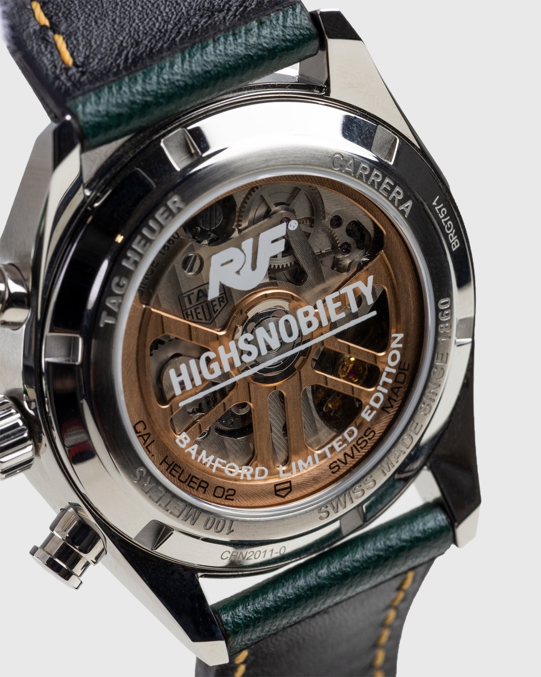 RUF x Bamford x Highsnobiety – Tag Heuer Carrera Green/Yellow - Watches - Green - Image 9