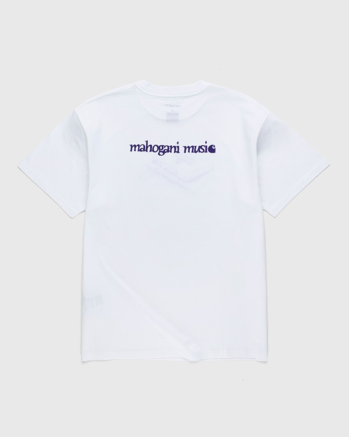 Carhartt WIP – Mahogani Music T-Shirt White/Purple - T-shirts - White - Image 2