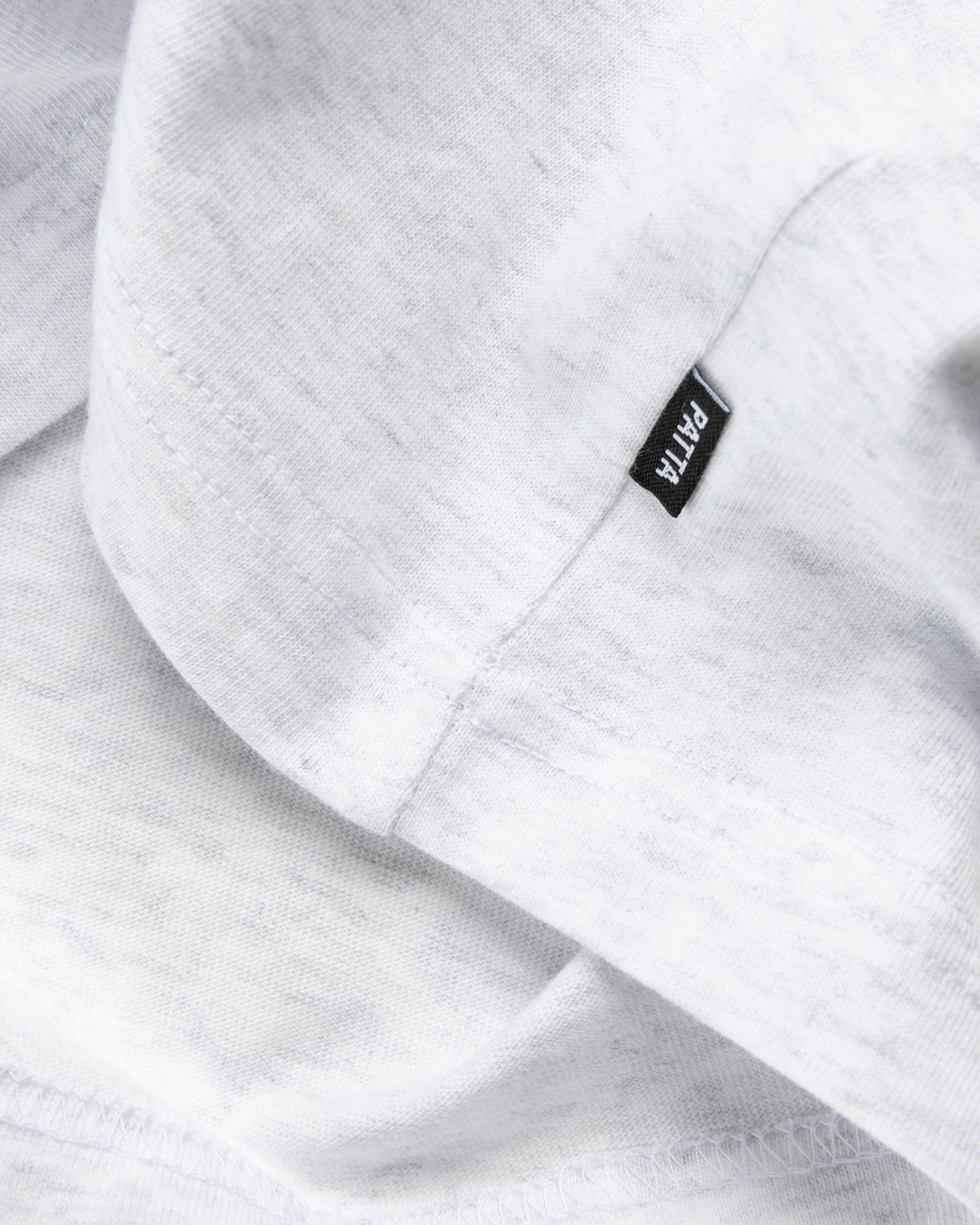 Patta – Teddy Bear T-Shirt Snow Melange Grey - T-shirts - Grey - Image 7