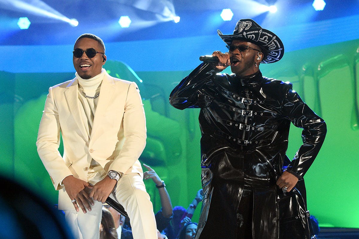 Nas Lil Nas X performing
