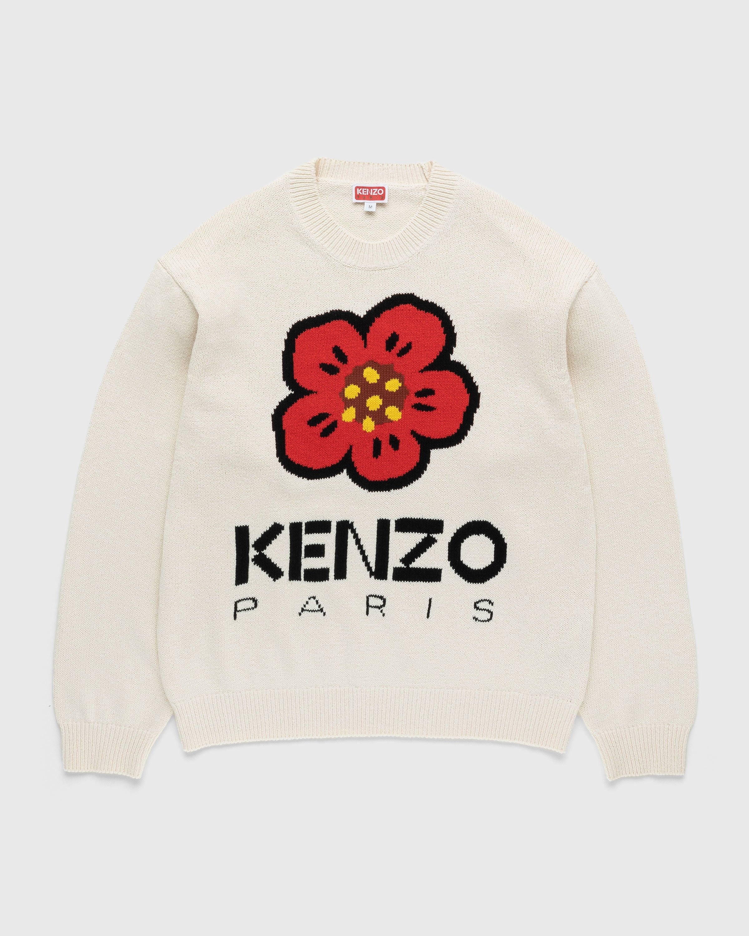 Kenzo – ‘BOKE FLOWER’ Jumper - Knitwear - Beige - Image 1