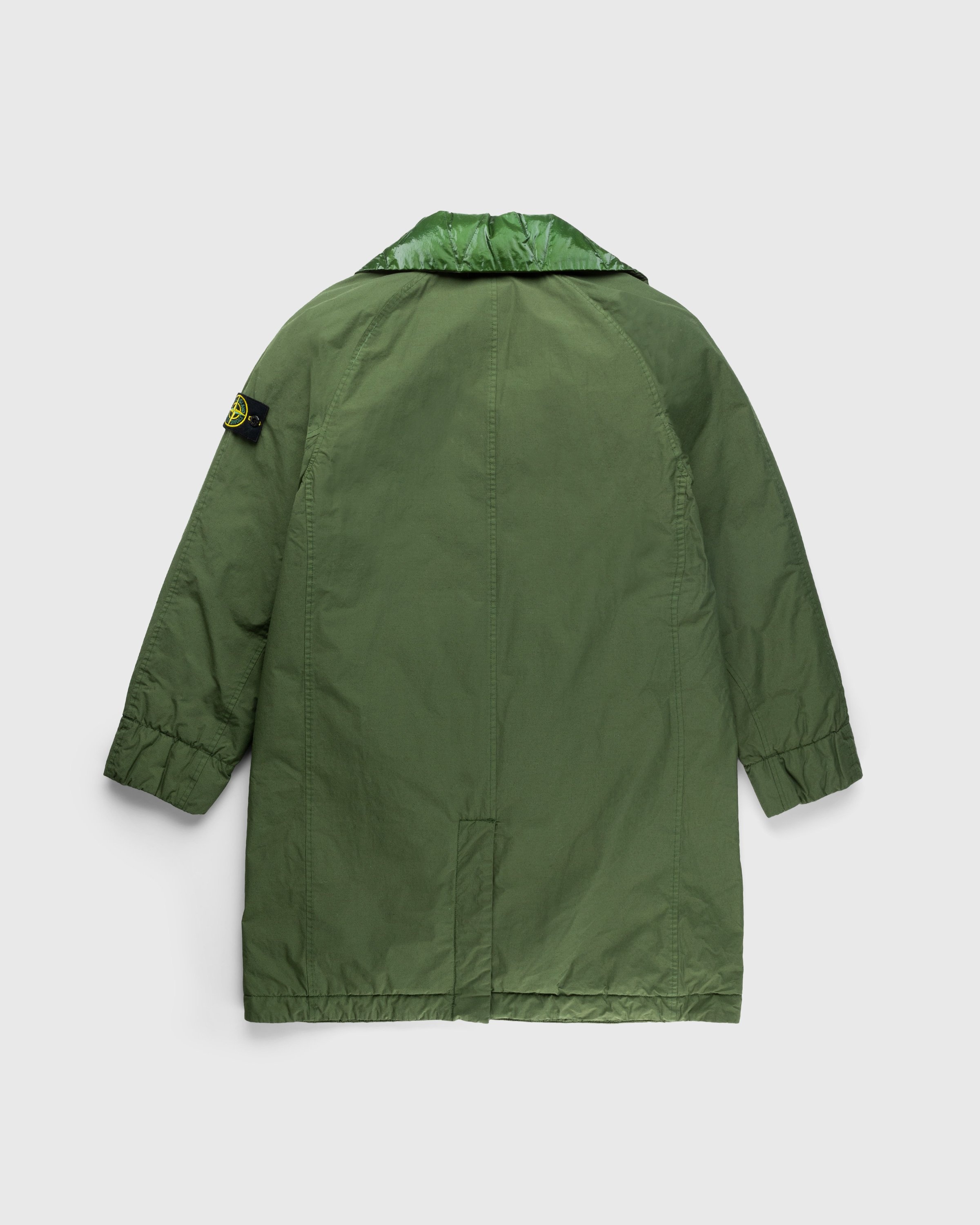Green street stone island coat hot sale