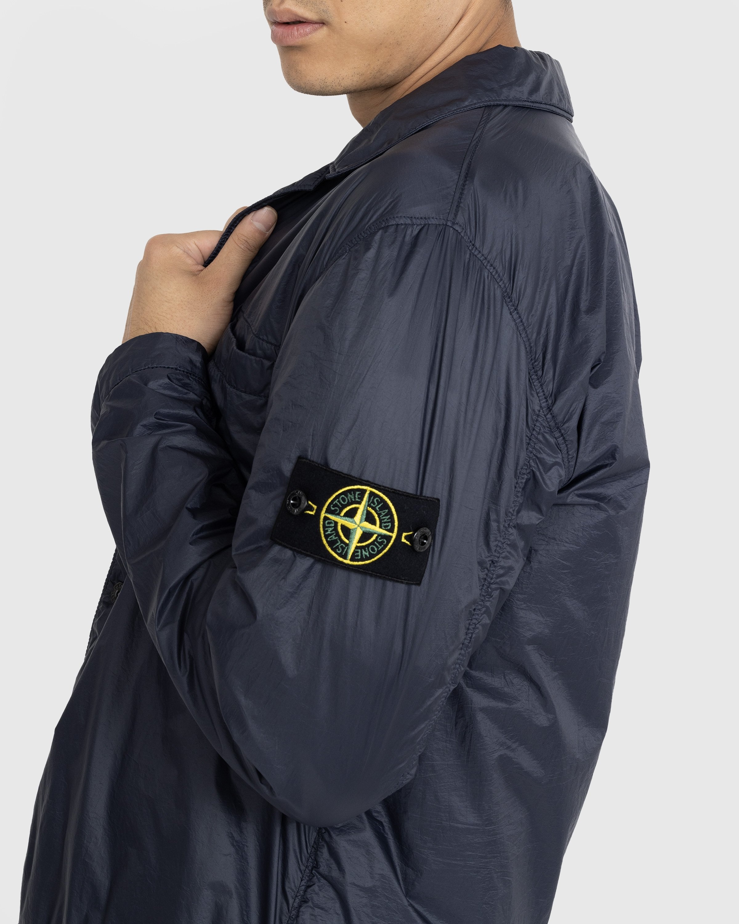 Stone Island – Overshirt Navy Blue 11025 - Shirts - Blue - Image 4