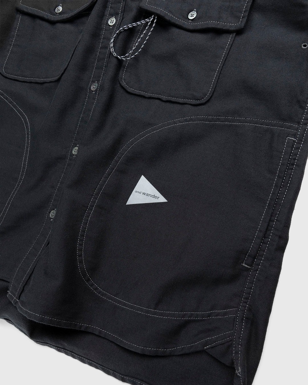 And Wander – Thermonel Pullover Shirt (M) Black - Outerwear - Black - Image 5