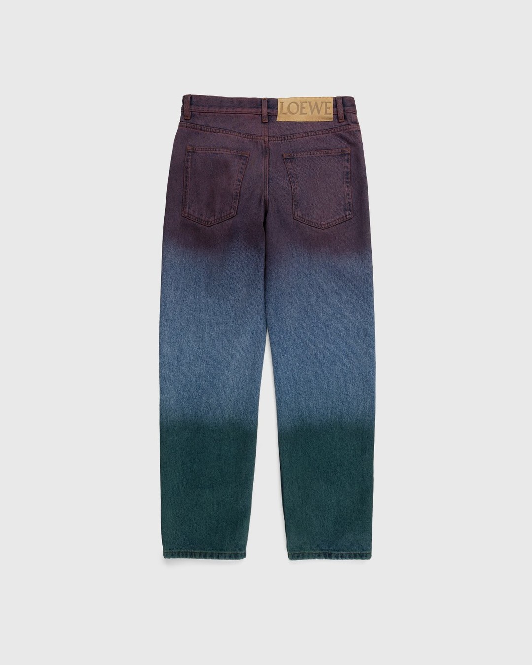 Loewe – Paula's Ibiza Tricolor Denim Trousers Red/Blue/Green - Pants - Blue - Image 2
