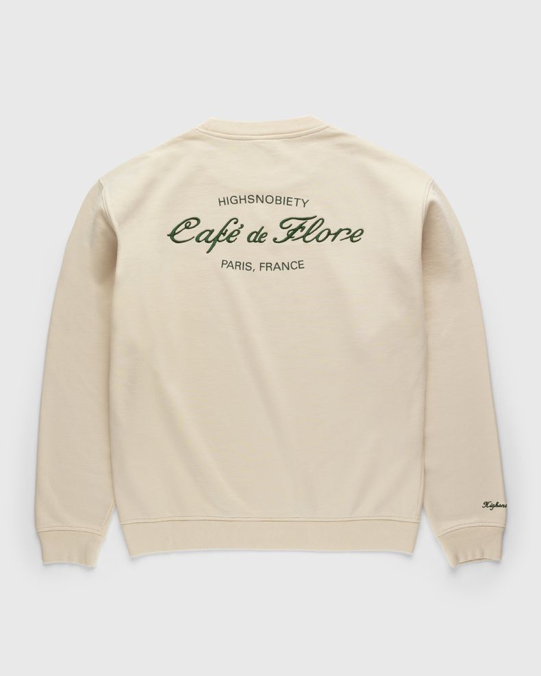 Café de Flore x Highsnobiety – Not In Paris 4 Crewneck Eggshell