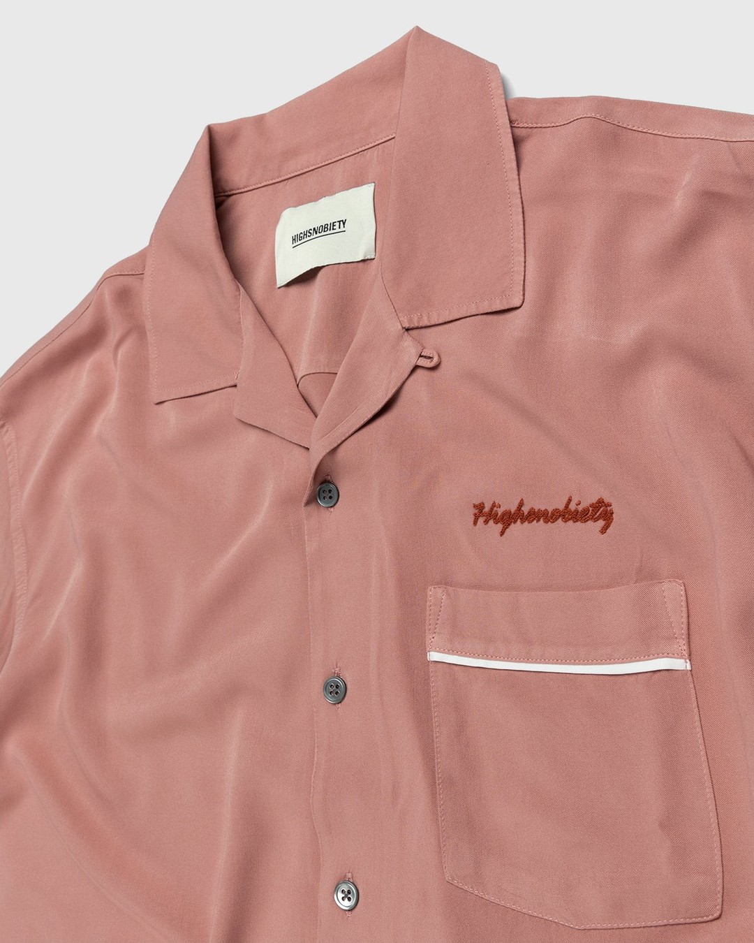 Highsnobiety – Bowling Shirt Mauve - Shortsleeve Shirts - Pink - Image 3