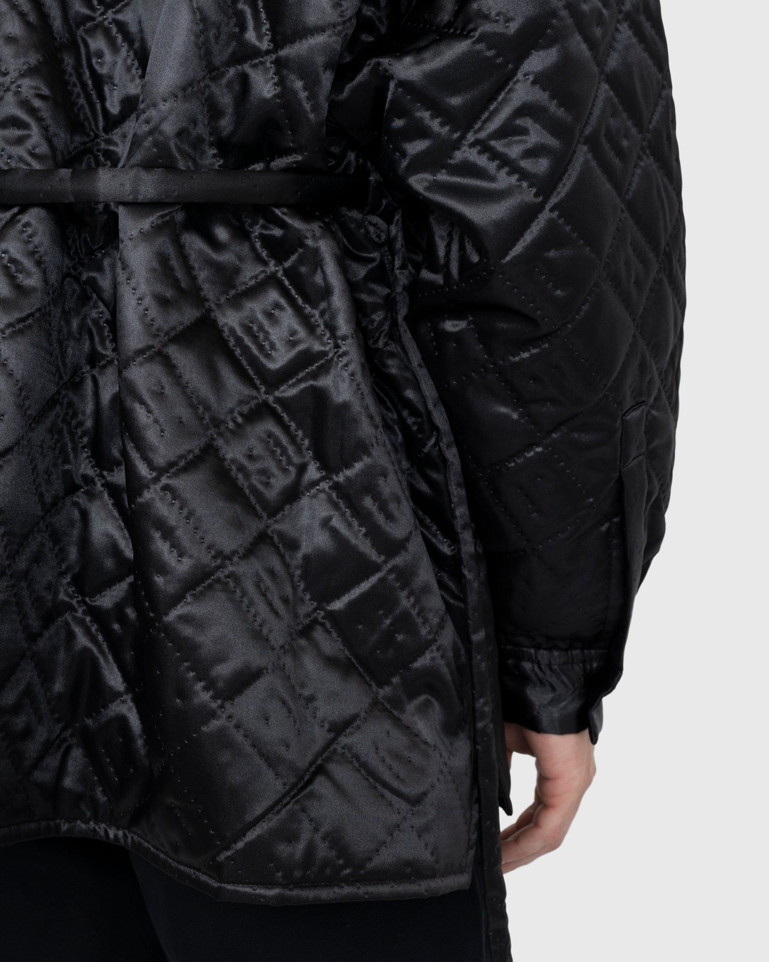 Acne Studios – Quilted Satin Jacket Black - Outerwear - Black - Image 7