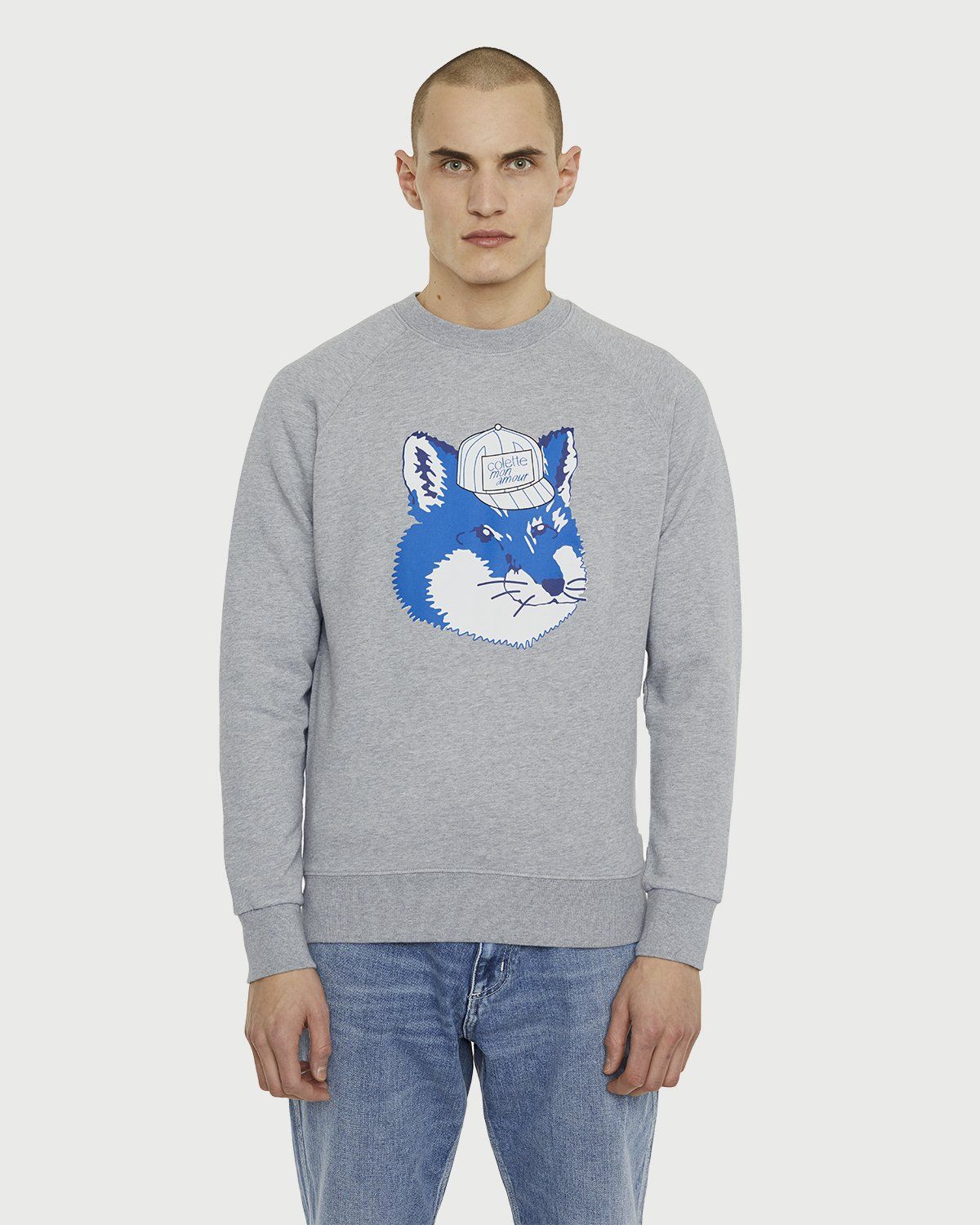 Colette Mon Amour x Maison Kitsune – Crewneck Grey - Sweats - Grey - Image 4