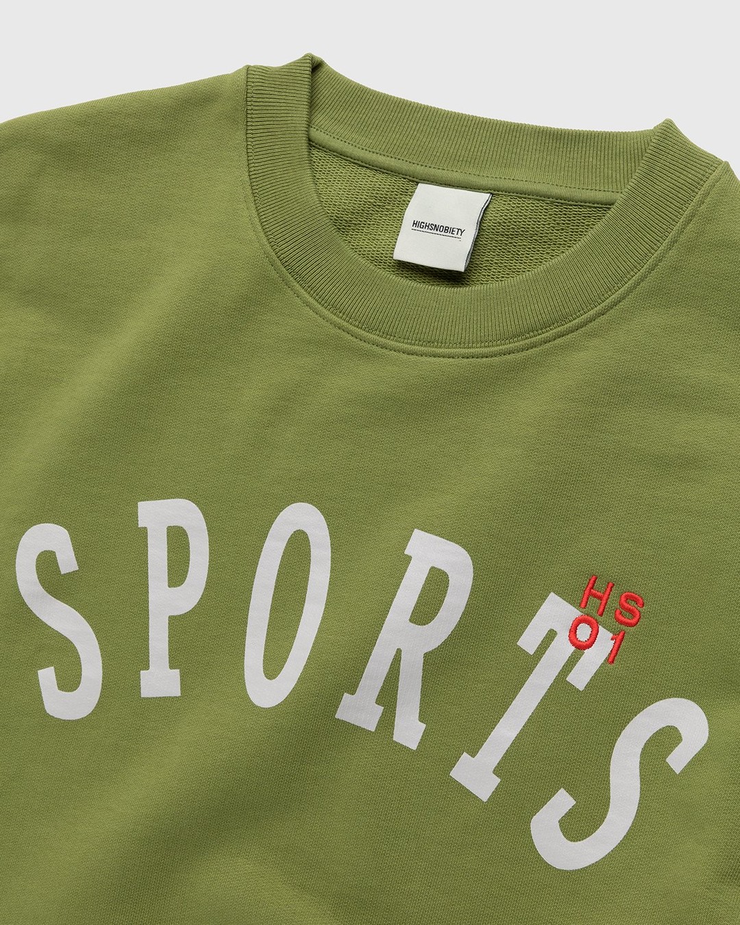 Highsnobiety – HS Sports Logo Crew Green - Sweatshirts - Green - Image 4