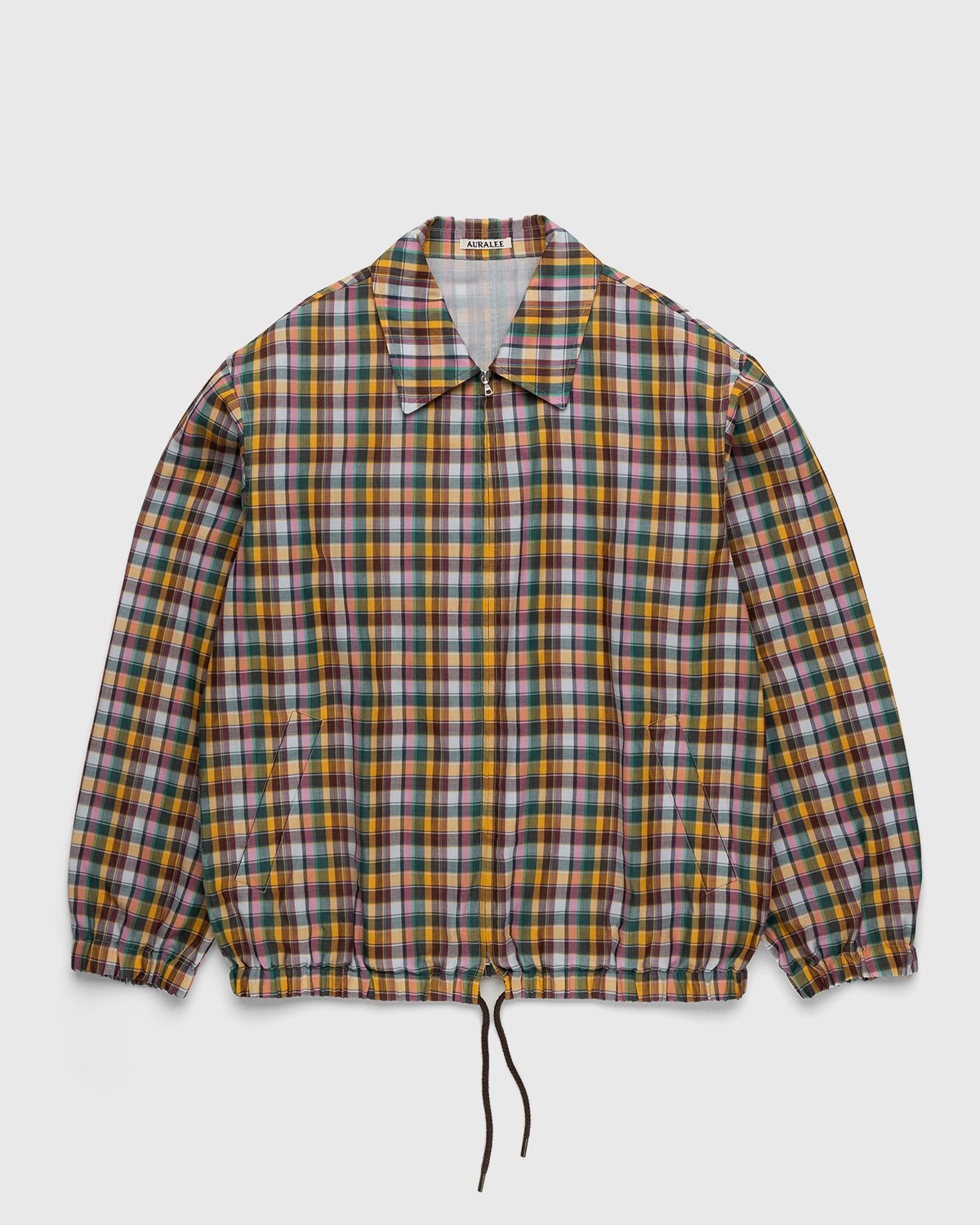 Auralee – Cotton Woven Blouson Mix Madras Check - Outerwear - Multi - Image 1